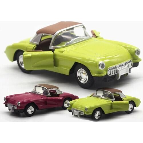 1:32 Alloy Pull Back Car Models High Simulation Music&Light Convertible Classic Car Metal Diecasts Toy Vehicle Open Doos TY0554