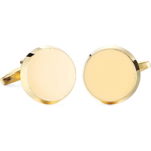 DY new high quality fashion men French shirt Cufflinks Mens dress shirts Golden Square striped Cufflinks