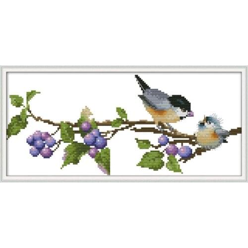 Joy Sunday New Arrival Feed Simple Needlework DMC 11&14CT DIY Chinese Cross Stitch Kits Handmade Embroidery Kits Gift Home Decor