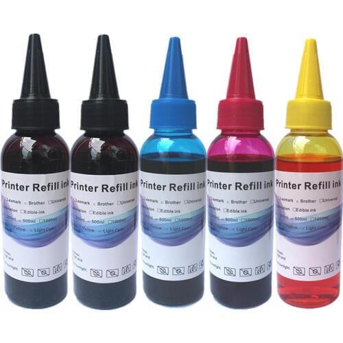 Printer ink Refill kit for HP Color Printer paint for cartridges ciss bulk ink 5x100ml