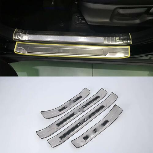 Stainless steel Exterior door scuff plate Cover Trim Car Styling For TOYOTA CH-R 2018