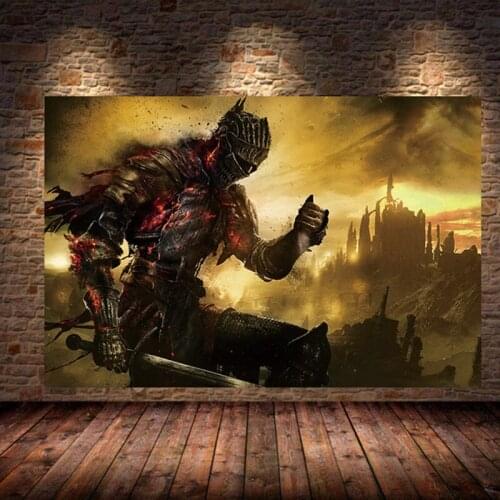 The Game Poster Decoration Painting of The Dark Souls 3 on Oil Canvas Wall Art canvas painting posters and prints Home Decor
