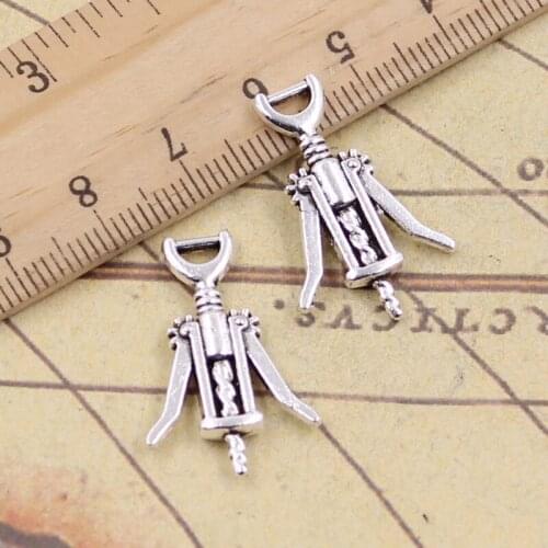 20pcs Charms Wine Opener 27x17mm Tibetan Silver Pendants Crafts Making Findings Handmade Antique DIY Jewelry