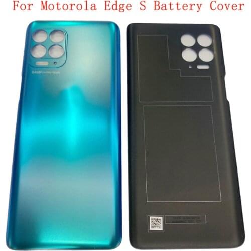 Back Battery Cover Rear Door Panel Housing Case For Motorola Moto Edge S Battery Cover Replacement Part