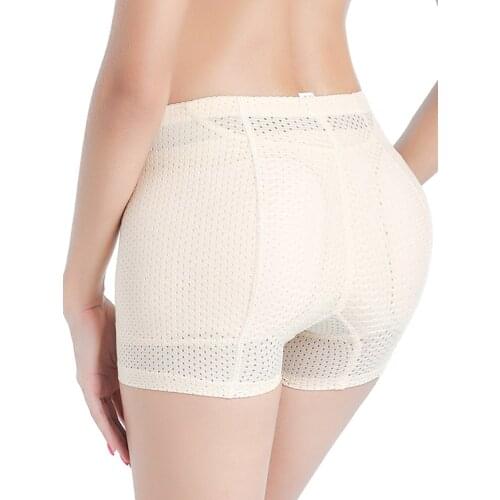 Womens Seamless Butt Lifter Padded Lace Panties Enhancer Underwear Butt Hip Breathable Panties Shapewear Boy Shorts Body Shaper