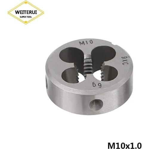 1Pc M10x1.0 Machine Wire High-strength Die Alloy Steel Straight Threading Tool for Stainless Steel Lathe Molding Machine