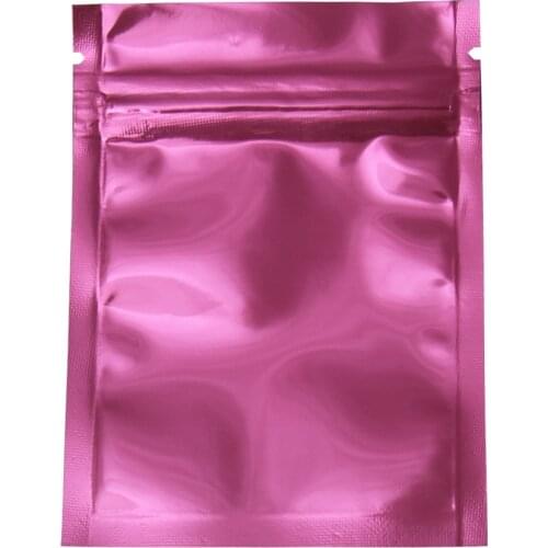 100pcs 18x26cm Reusable Ziplock Bag Gift Bags Cosmetic bag Aluminum Foil Packing Bags for Pills Bean Tea Powder with Tear Notch