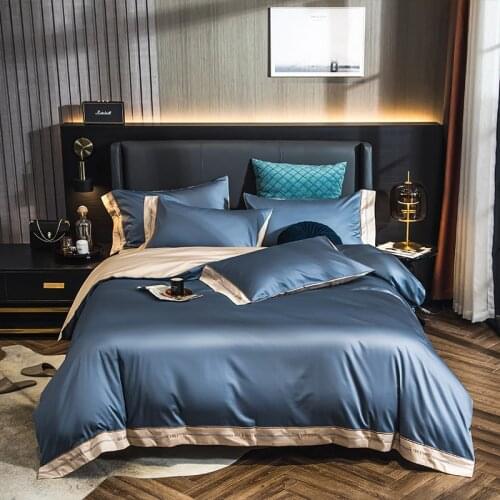 100s 3/4 Pcs Duvet Cover S Home bedding set 100% Cotton Duvet Cover Set Pillowcase Sheet Set Comforters Case Set