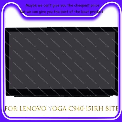 15.6" FHD UHD 4K LCD Touch Screen Digitizer Replacement Assembly With Frame For Lenovo Yoga c940-15IRH 81TE