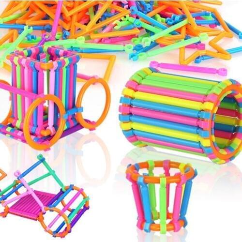 360PCS Kids Plastic Intelligence Sticks Educational Building Blocks Toys DIY Educational Blocks Montessori Education Toys JM01