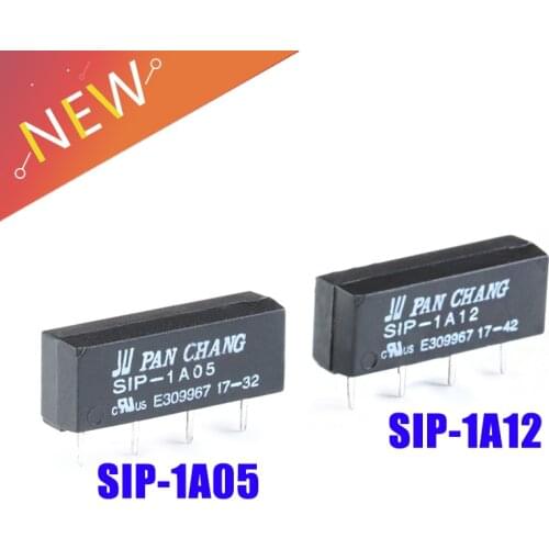 5pcs/Lot 5V 12V Reed Relay Switch Module SIP-1A05 SIP-1A12 4PIN Reed Relay