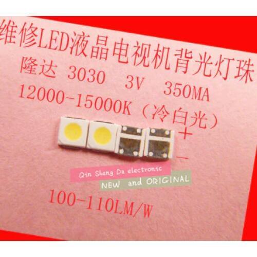 FOR Maintenance Pioneer Sanyo led LCD TV backlight Article lamp SMD LEDs 3030 3V Cold white light emitting diode NE
