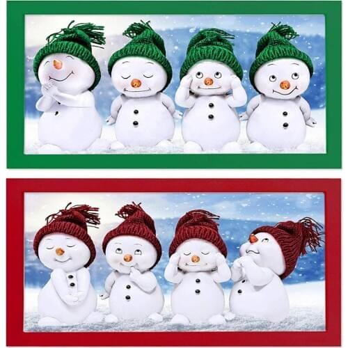 5D DIY Christmas Snowman Diamond Painting Kits Full Drill Mosaic Painting Diamond Art Crafts for Home Decor Xmas Friends Gift