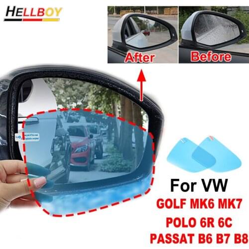 Car Protective Film For VW Golf 7 6 MK6 MK7 Polo 6R 6C Volkswagen Passat B6 B7 B8 Rearview Side Mirror Anti-fog Rainproof Film