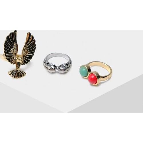 Amorita boutique Vintage animal design combo ring