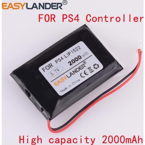 2000mAh PS4 Gamepad LIP1522 Rechargeable Extended Replacement Batteries for Sony Playstation PS4 Controller CHU-ZCT1H CHU-ZCT1E