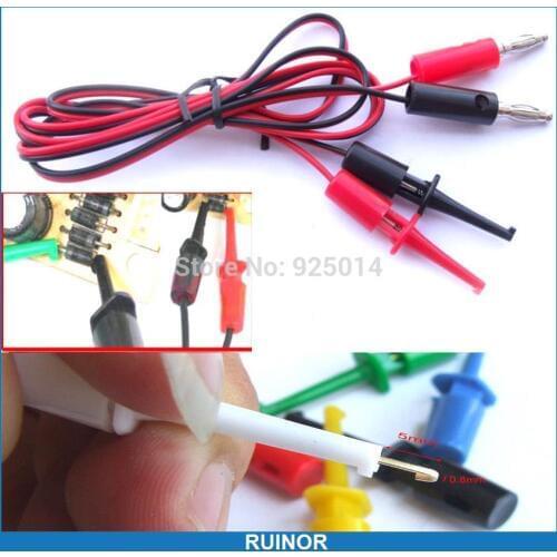 Grabbers Probes IC SMD SMT Resistor current banana plug to Test Hook Cables 1M