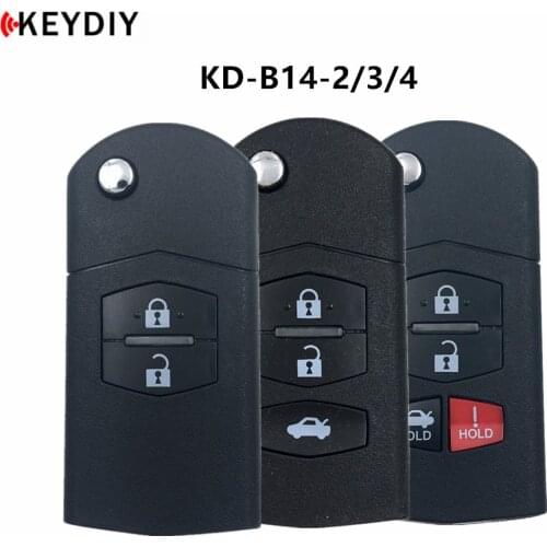 KEYDIY 5pcs/lot,KD900 B14-2/3/4 Car Key for Mazda Style KD MINI/URG200/KD-X2 Key Programmer B Series Remote