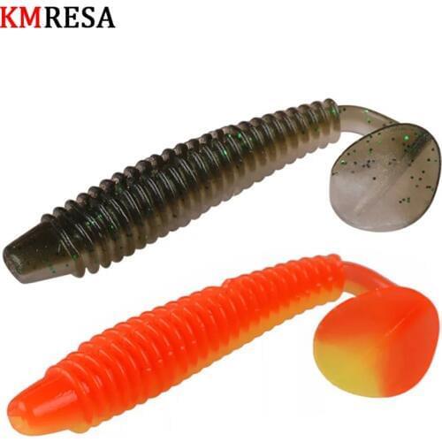 KMRESA 5pcs / lot Wobblers Soft Bait Saturn Worm 7cm 2.6g Swimbait Worm soft lure Bass Bait
