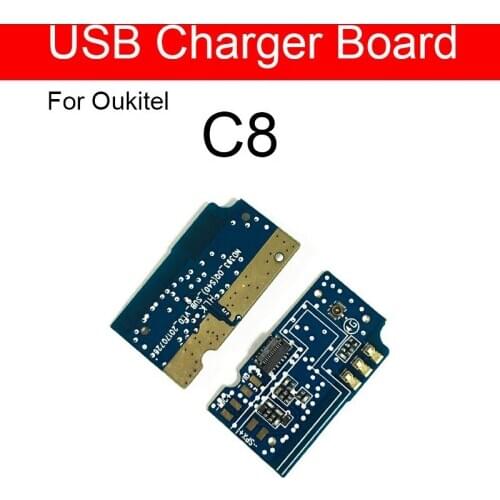 Usb PCB Charge Port Plug Board For Oukitel C8 Charging USB Jack Dock Board Module Flex Ribbon Cables Replacement Repair Parts
