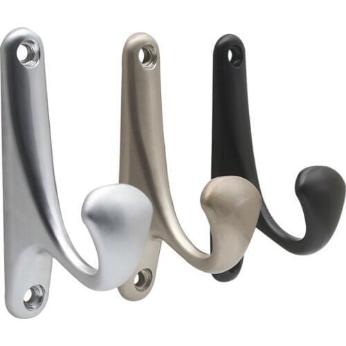 5pcs/lot Zinc Alloy Single Prong Hook Wall Mounted Retro Cloth Hanger for Coats Hats Towels Keys