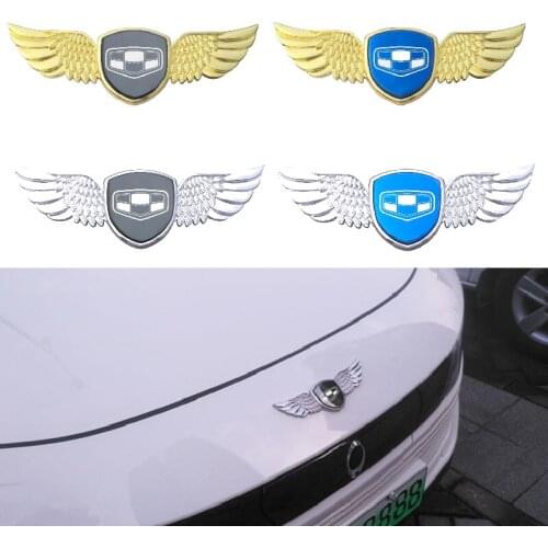 Car Body Stickers for Geely Logo Emgrand EC7 EC8 X7 GE GT EV8 EX7 Vision CK GE MK Bl King Kong Gx7 Metal Wings Decals Decoration