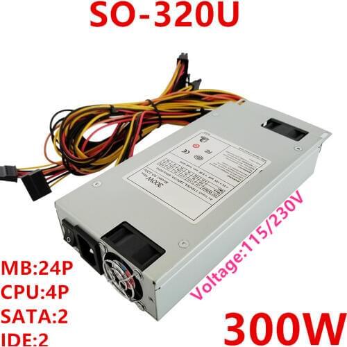 New PSU For Rosor 1U Rated 200W Peak 300W Power Supply SO-320U