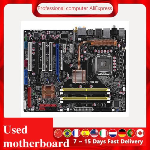 For Asus P5K-E/WIFI-AP Desktop Motherboard P35 Socket LGA 775 DDR2 Original Used Mainboard On Sale
