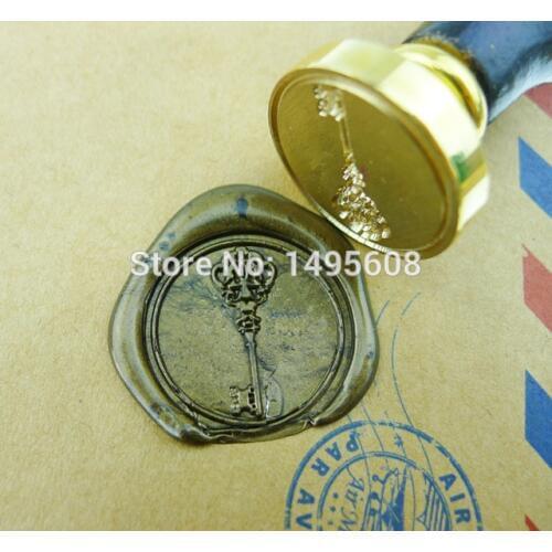 Royal family Wax Seal Stamp/Sealing Wax Seal/ vintage key wedding Stamp, brass stamp WS082