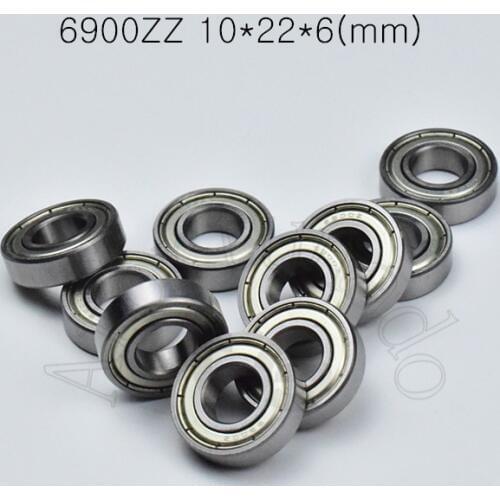 6900ZZ 10*22*6(mm) 10pieces bearing free shipping abec-5 Metal sealed bearing Thin wall bearing 6900 6900ZZ chrome steel bearing