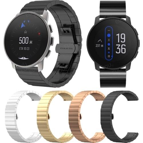 Stainless Steel Strap For SUUNTO 9 PEAK Wristband For SUUNTO 3 Watch Band Butterfly Buckle Metal Bracelet Watchband Accessorie