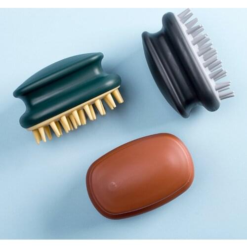Shampoo Brush Scalp Massager Silicagel Thick Hair Cleaning For Head Hair Brushes Bath Head Care Deep Cleanser Tool Wholesale