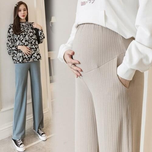 Wide leg Maternity Pants For Pregnant Women Trousers Casual Loose High Quality Pregnancy Pants Maternity Clothing