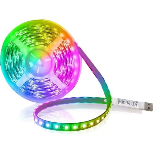 LED Strips Light USB Bluetooth 5050 SMD 0.5M 1M 2M 3M 4M 5M DC5V Waterproof Flexible Diode TV Desktop Screen Background Lighting