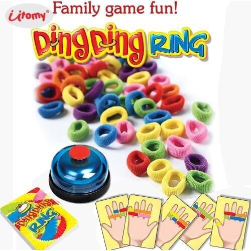 Funny Ding Ding Ring Family Party Fun Game,Great Party Practical Gadgets vision reagency Challenge toys playset for 2-6 players