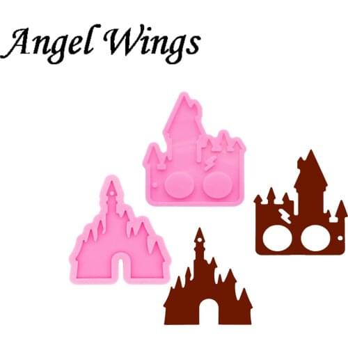 Castle Resin Mold, Silicone Mold Crafts with Epoxy Resin Art Diy Fondant Chocolate Sugarpaste mold DY0479