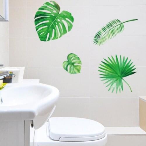 Green plant decoration sticker modern Nordic entrance hall corridor bedside restaurant TV wall decoration sticker