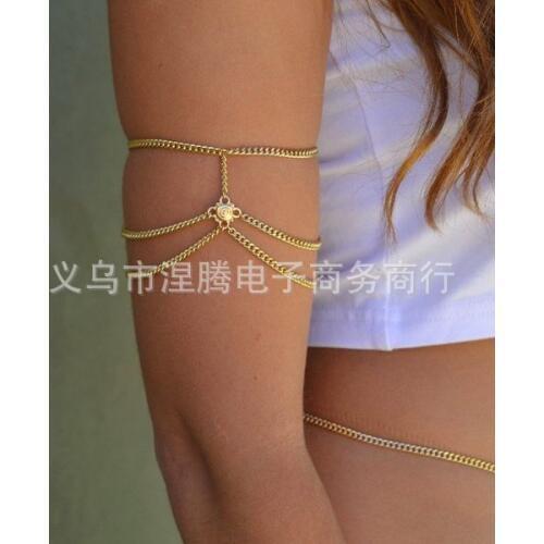 Girl Bronze Arm Chain Women Upper Arm Bracelet Sexy Tassel Body Chains Arm Cuff Vintage 1raclet Body Jewelry 1pcs/lots HL49