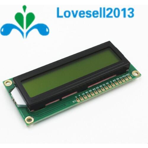 1Pcs/Lot LCD1602 1602 LCD HD44780 Screen Character LCD Display Yellow Blacklight TFT 16X2 LCD Module DC 5V