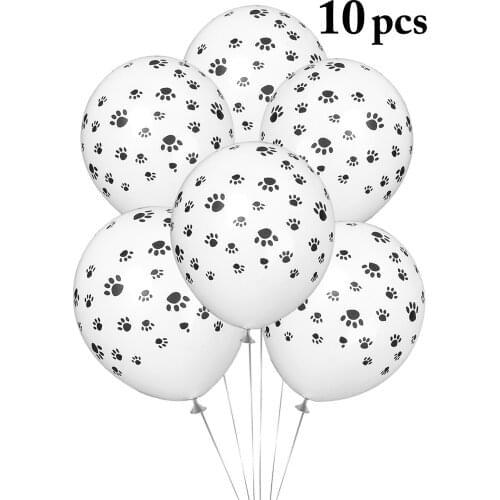Hot 10pcs 12inch Latex Balloons Dog Footprint Dog Claw Party Balloon Birthday Balloon for Dog Cats Pet Dropshipping