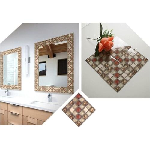 20Pcs Three-dimensional Crystal Film Wall Stickers DIY Self-adhesive Creative Wall Stickers Bathroom Living Room Decoration