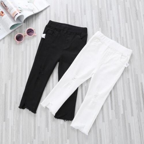 2018 Fashion Top Quality Baby Infant Girl Boy Hole Jeans,Girls Boys Kids Denim Pants Children long jean pant
