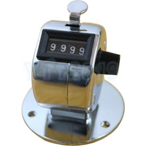 60pcs Free Shipping+Wholesale 4 Digit Number Clicker Golf Hand Held Tally Counter With Plastic Base