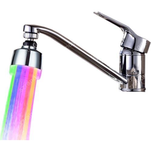 7 Color fast flashing Glowing LED Faucet Tap Light Color Change Aerator