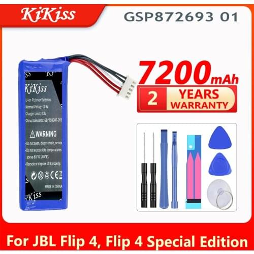 7200mAh GSP872693 01 Battery for JBL Flip 4, Flip 4 Special Edition flip4