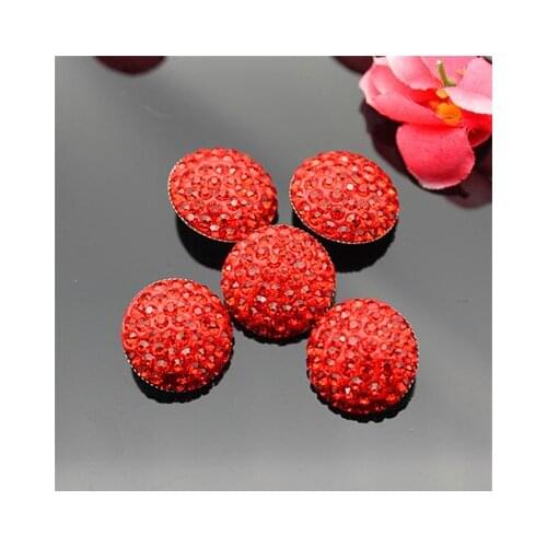 Free shipping 10pcs/lot red metal rhinestone buttons high-grade lady clothing sweater dust coat mink coat buttons 15mm-25mm