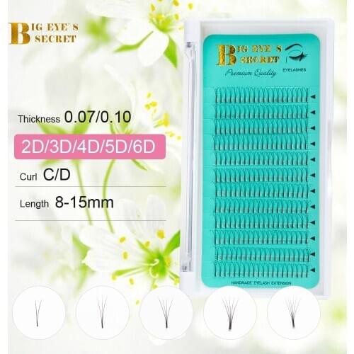 Big eyes secret Eyelashes Premade Volume Fans Eyelash Extension Russian Volume Lashes makeup tools Lash Extension Supplies