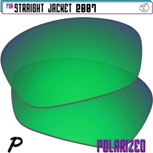 EZReplace Polarized Replacement Lenses for - Oakley Straight Jacket 2007 Sunglasses - Green P