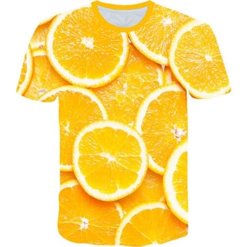 Lemon Design Fruit 3D Womens Print New Mens Shirt in 2019 Summer Casual Womens Funny Fashion Fashion Beauty T-Shirt Large 6xl