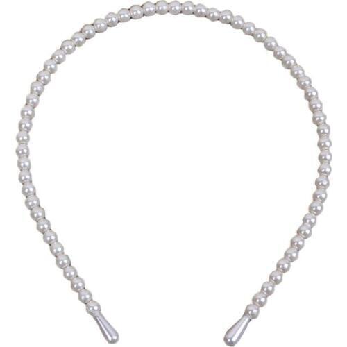Glossy Faux White Pearl Hairband Headband Hair Band Bands With Hair Holder Hoop